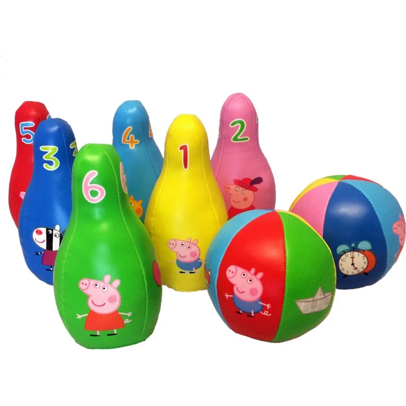 Barbo Toys Gurli Gris soft bowling-sæt