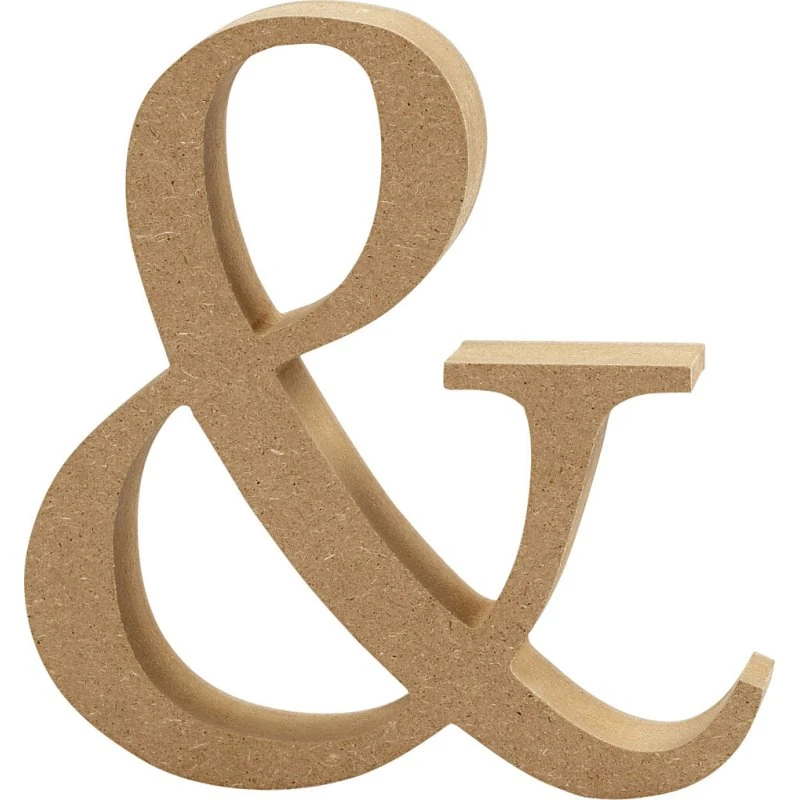 Creativ Company Trætegn '&' H 13 cm