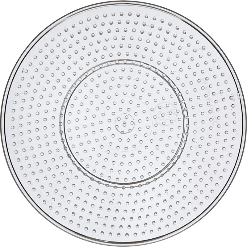 Creativ Company Perleplade rund Ø15 cm (medium, klar)