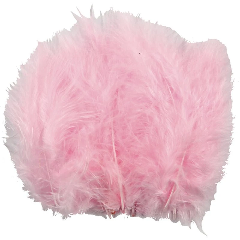 Creativ Company - Dun 5-12 cm, lyserød, 15 stk