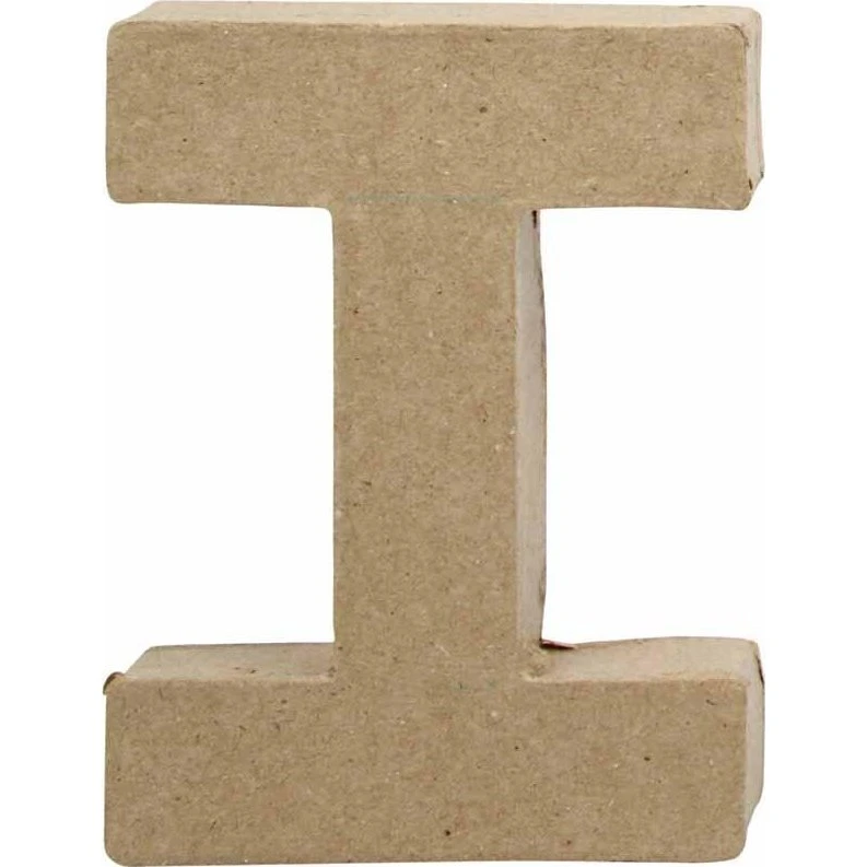 Creativ Company Bogstav I i papmaché 10x7,5 cm