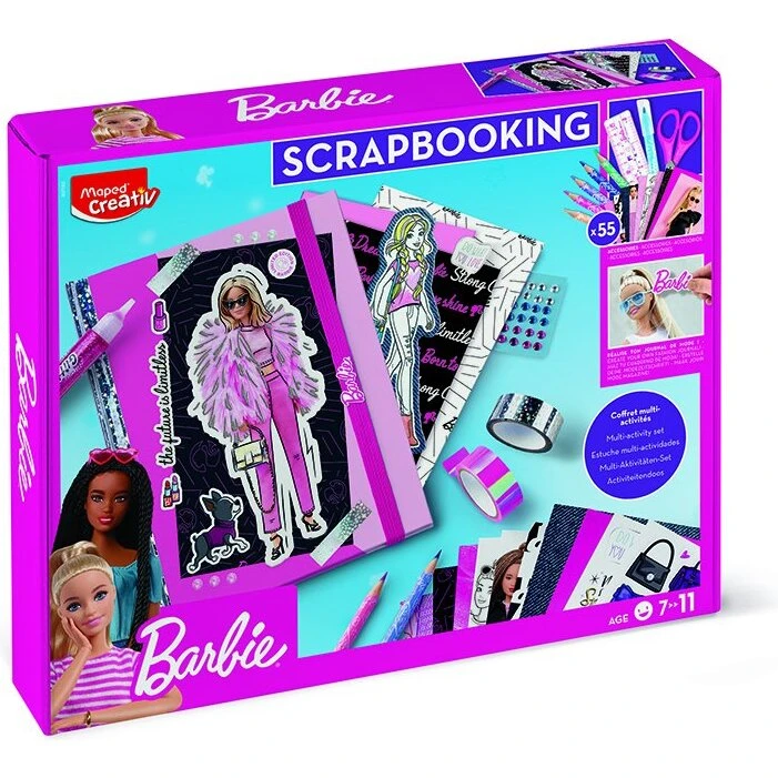 Maped Creativ Barbie Scrapbooking-sæt 55 dele