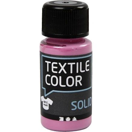 Creativ Company Textile Solid dækkende tekstilmaling, pink 50 ml