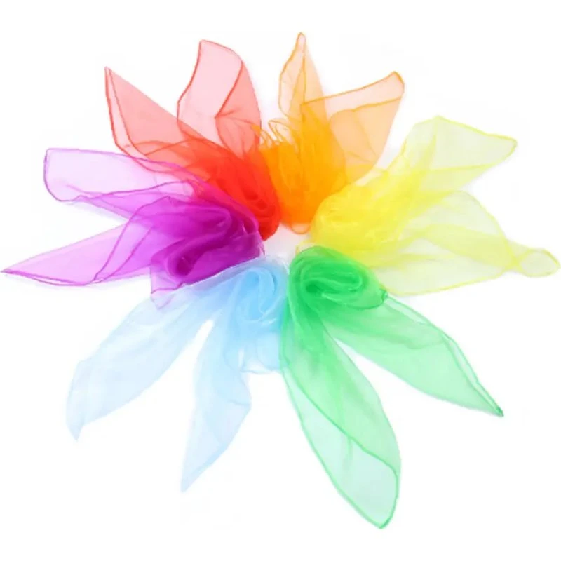 Magni Sansetørklæder 6 stk – 60x60 cm, 6 signalfarver