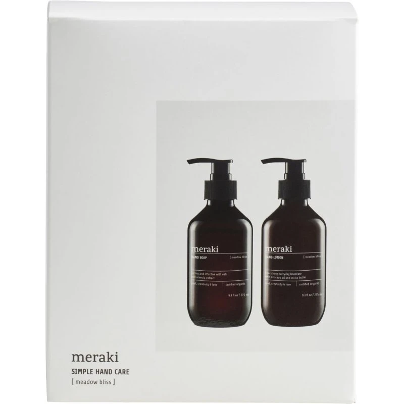 Meraki Meadow Bliss gaveæske – håndsæbe & håndlotion 275 ml