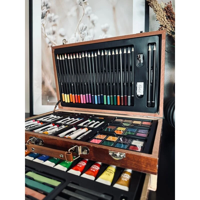 Artist Kreakuffert med 112 dele