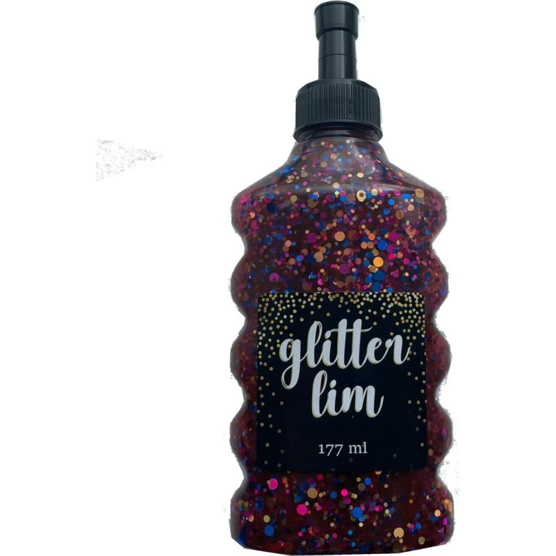 Glitterlim Grov Glitter Sort Multi 177
