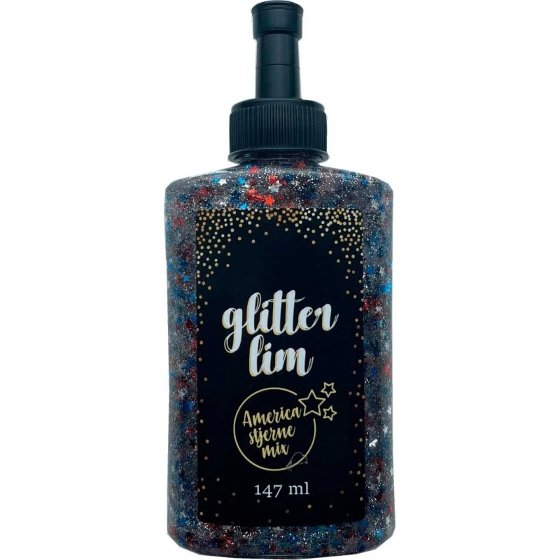 American Star Glitterlim Stjerne Mix