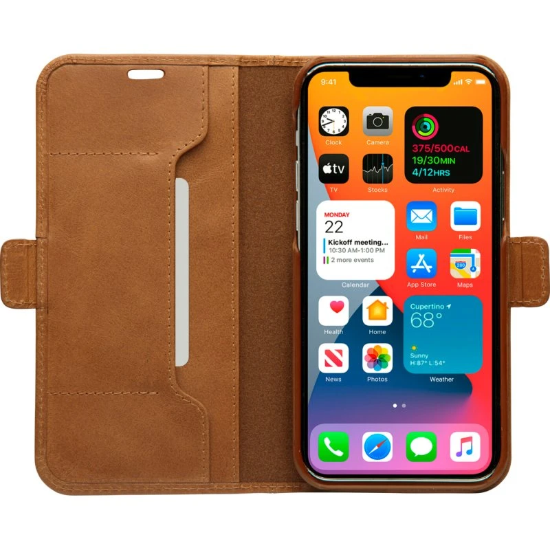 Dbramante1928 Copenhagen Slim Flip Cover – iPhone 12 Pro Max, Brun