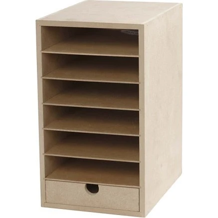 Creativ Company Kartonreol A5 MDF H31,5×D24,5×B18 cm, 1 stk