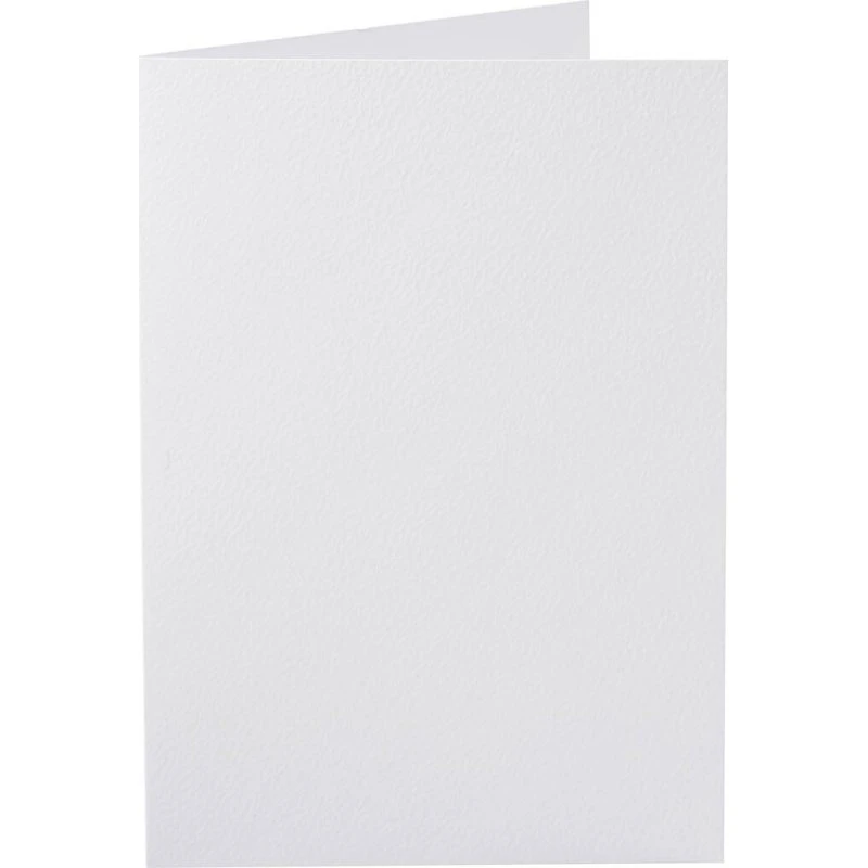 Creativ Company Dobbeltkort 10,5x15 cm 220 g Hvid - 10 stk