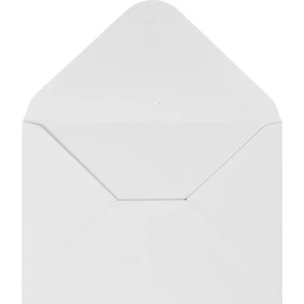 Standard kuvert 11,5x16 cm 110 g hvid, 10 stk