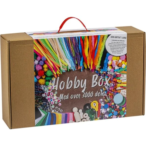 Hobby Box - kreakasse med ca. 3000 dele