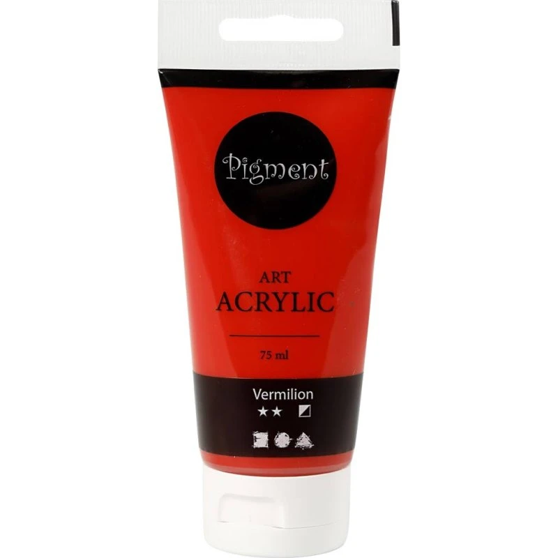 Creativ Company Pigment Art Akrylmaling Vermilion 75 ml