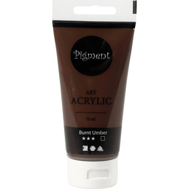Art Akrylmaling halvblank 75 ml – Burnt Umber (brun)