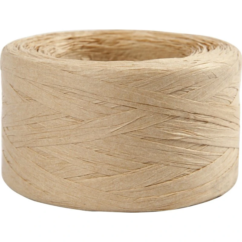 Creativ Company Raffia Papirgarn Sand 100 m (7-8 mm)
