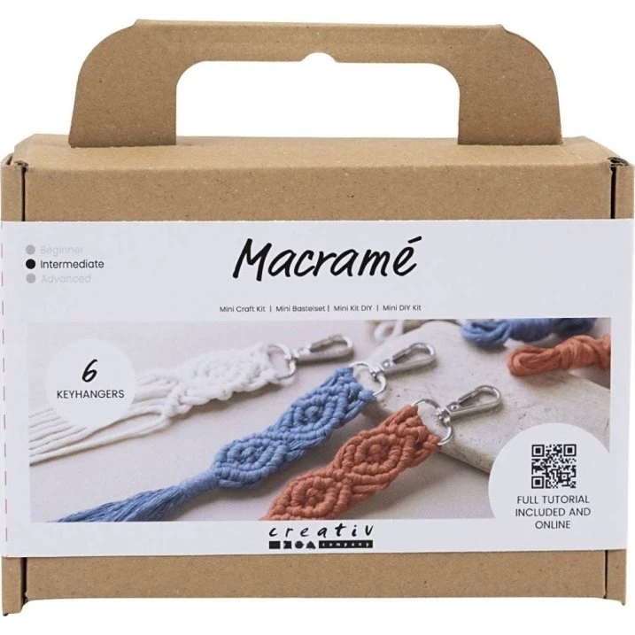 Creativ Company DIY Kit Macramé Nøglering (977554)