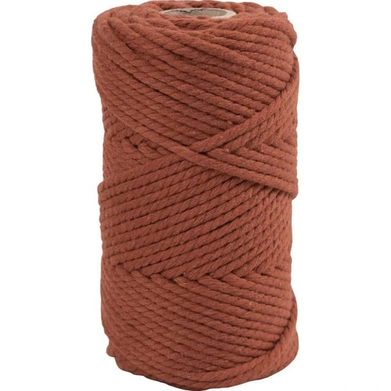 Creativ Company Macramé Snor 4 mm, 55 m – Brændt Orange