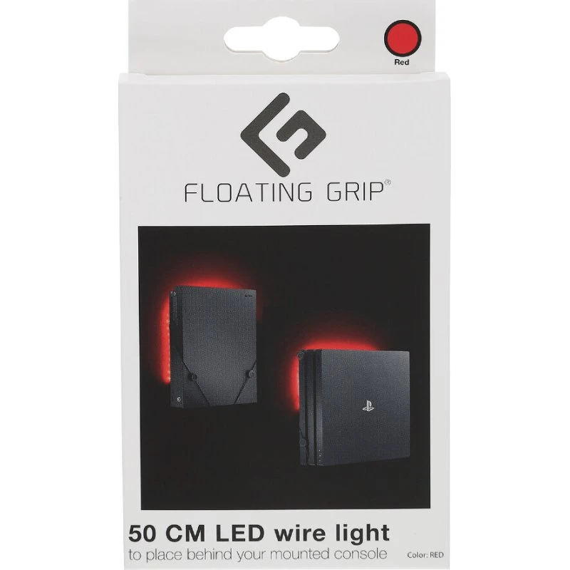 Floating Grip LED-lys til PlayStation og Xbox (50 cm) – Rød