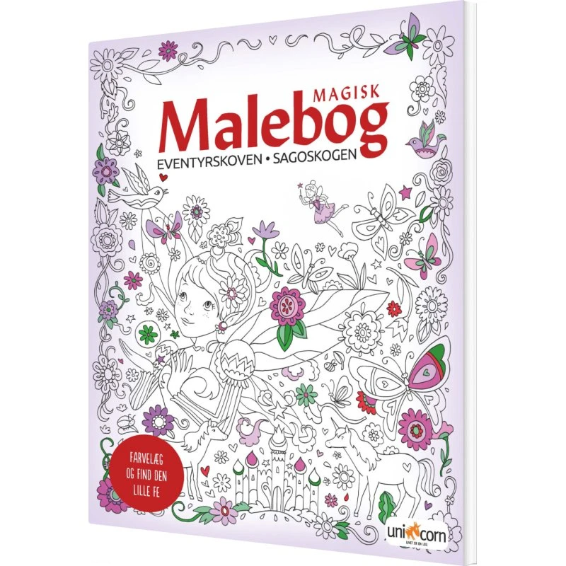 Magisk Malebog Eventyrskoven – malebog (64 sider, paperback)