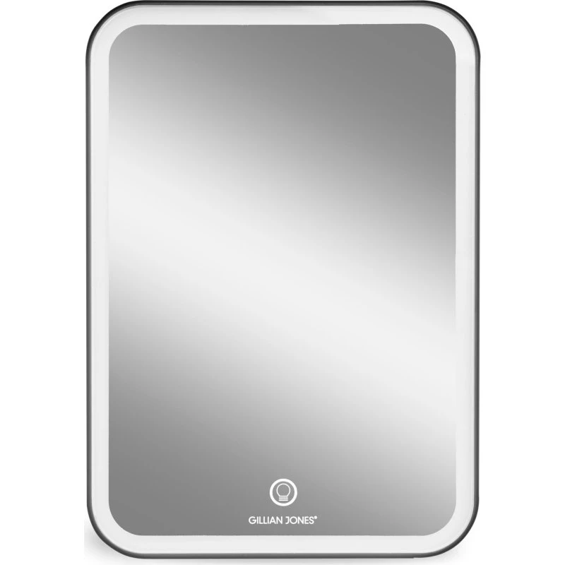 Gillian Jones Tabletspejl LED USB‑C 17x24 cm - Sort