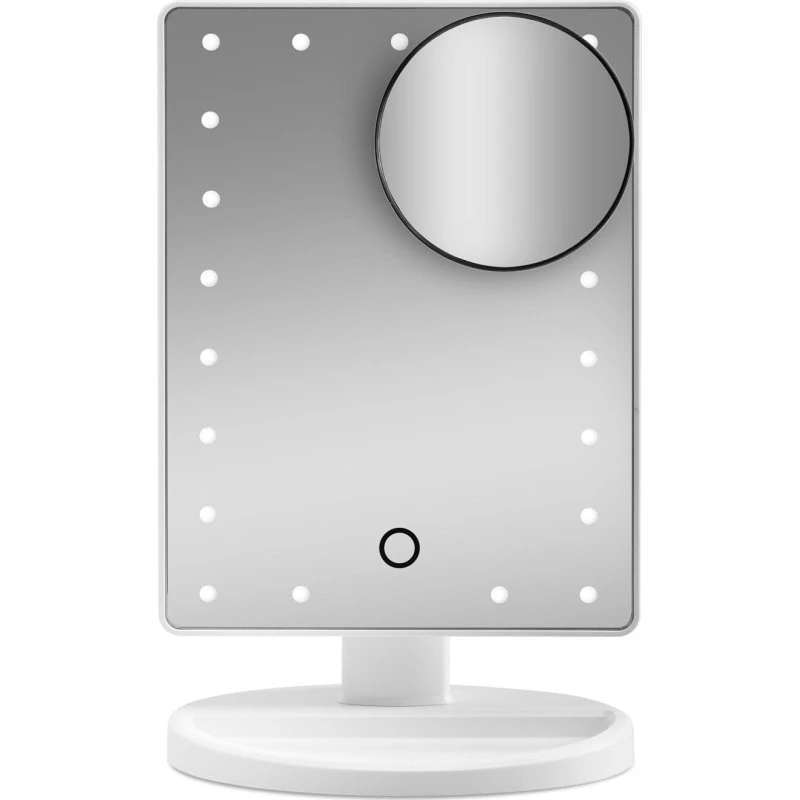 Gillian Jones Hollywood-spejl med LED, touch og sugekop - Hvid