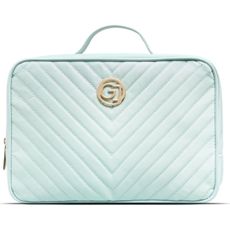 Gillian Jones 2-rums Traincase, Ocean quiltet nylon