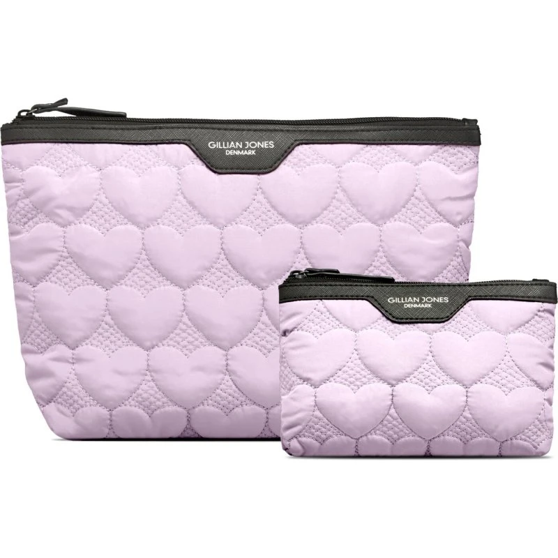 Gillian Jones Urban Travel toilettaskesæt 2 dele – Purple Hearts