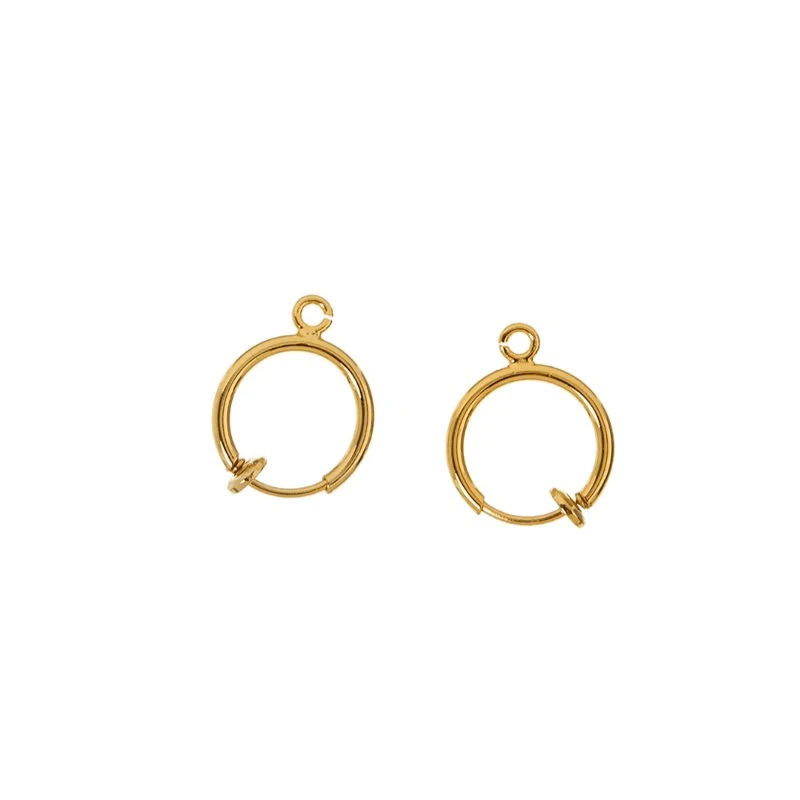 me&my BOX Øreclips Creoler 18K guldbelagt – Lav-selv