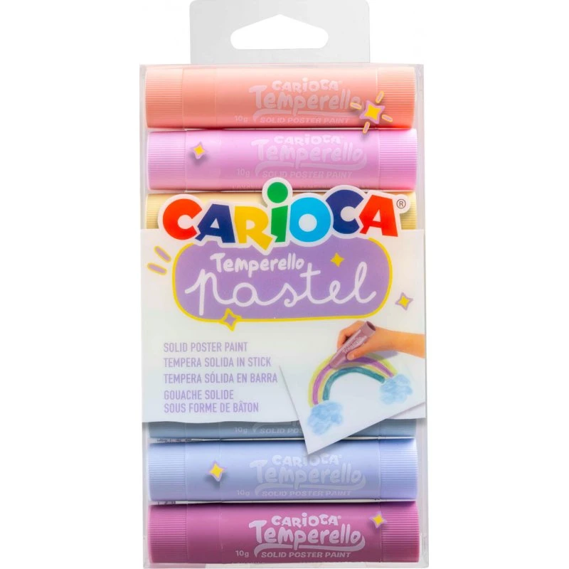 Carioca Temperello Pastel plakatmaling - 6 farver