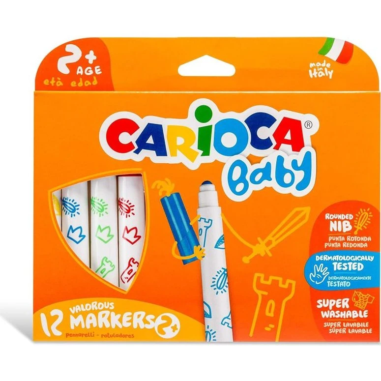 Carioca Baby 12 stk. tuscher med børnegreb