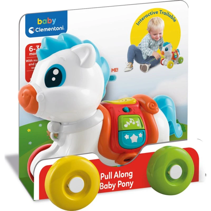 Clementoni Pull Along Pony 2023 – interaktiv trækpony med lyd