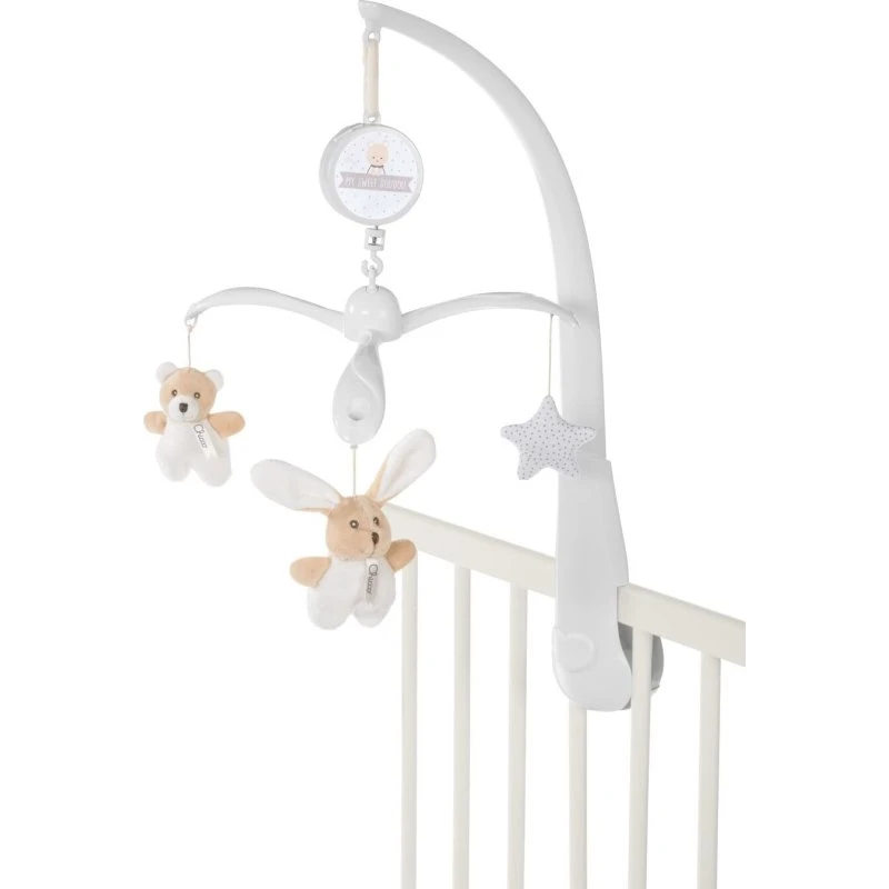 Chicco Bear & Bunny Barneseng-uro, hvid (0+ mdr)