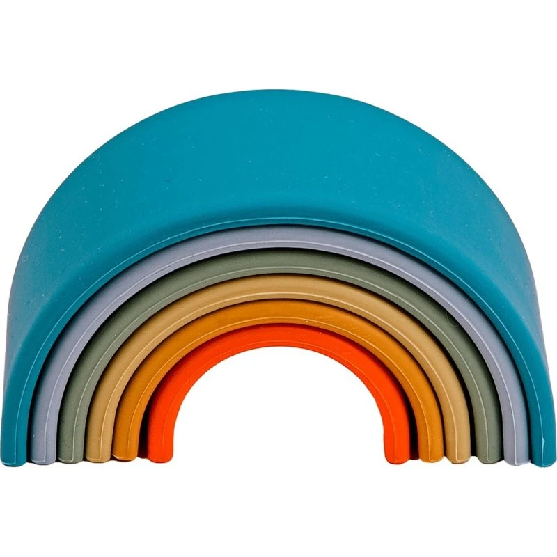 Moluk Dëna regnbue i silikone - 6 dele, natur