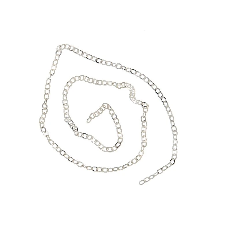 me&my BOX Ankerkæde 50 cm – Sølvbelagt 925