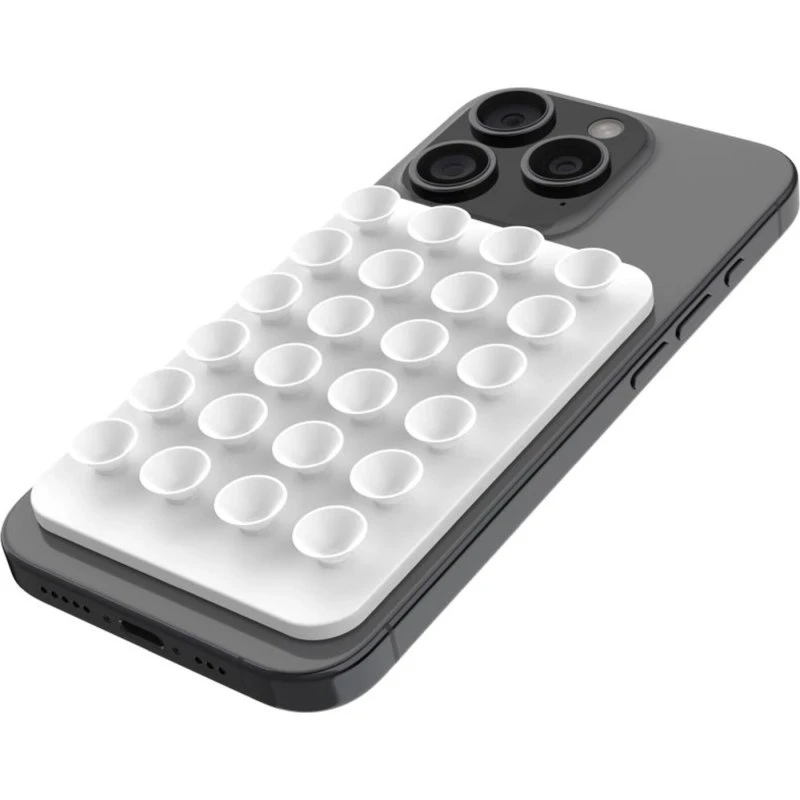 FIXED MagMate MagSafe mobilholder med sugekopper – hvid