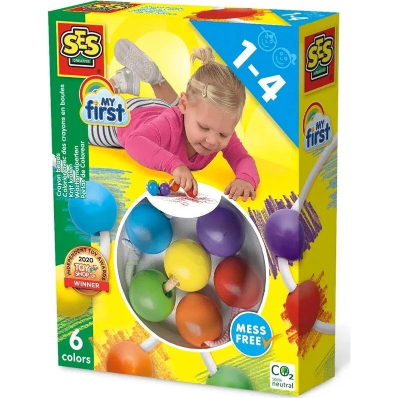 SES Creative My First Crayon Beads – Voksperler til små hænder