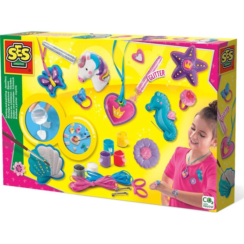 SES Creative Støb & Mal Smykkesæt (5+ år)
