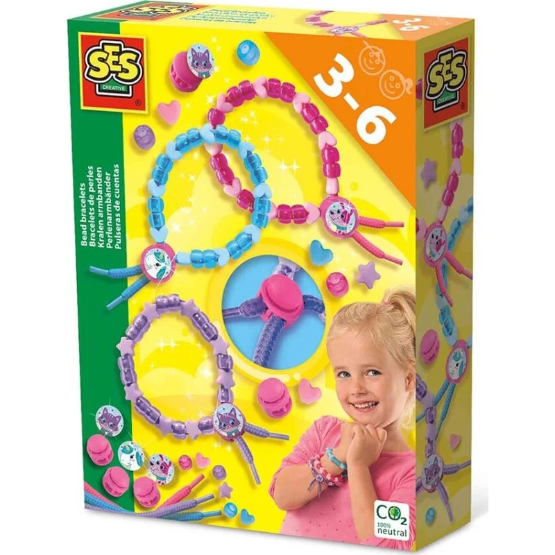 SES Creative Perlearmbånds-sæt til børn 3+ år