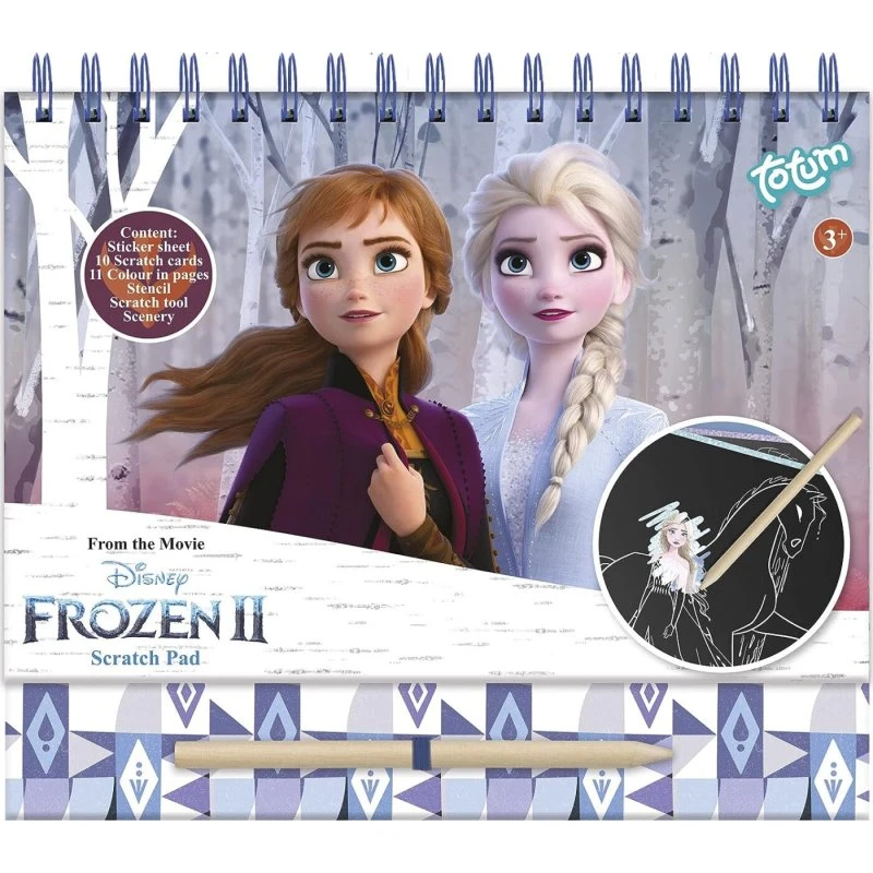 Disney Frost skrabebogssæt med 10 skrabekort