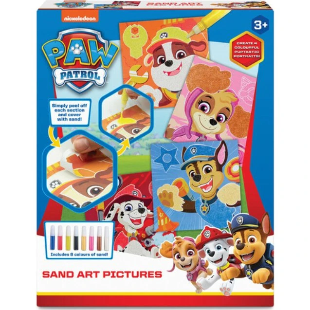 Paw Patrol Sand Art - Mal med Sand, 16 dele