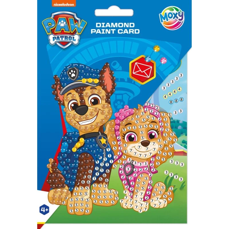 Hobby Mate PAW PATROL Diamond Painting kort med konvolut