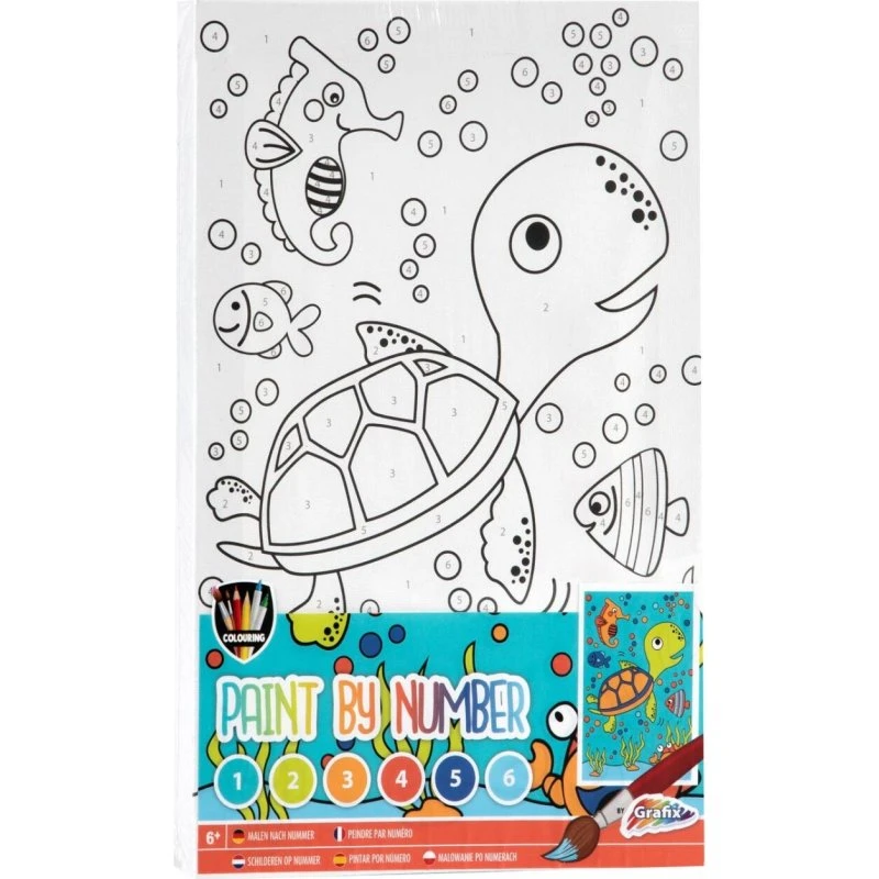 Creative Craft Group Paint by Number - 29,7 x 19,5 cm (4 motiver)