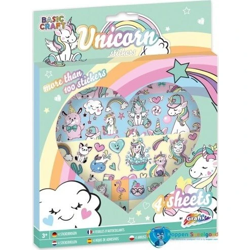 Creative Craft Group Enhjørning Klistermærker – 100+ stk.