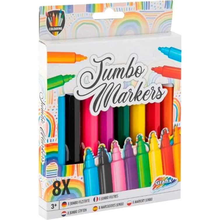 Grafix 8 Jumbo Tusser – 8 farver