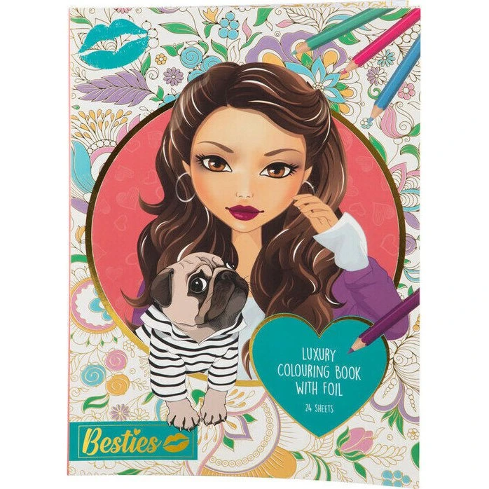 Creative Craft Group BESTIES Malebog LUXURY FOIL A4, 24 sider