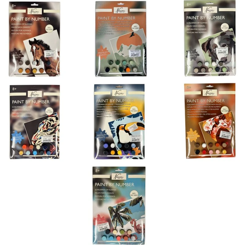 Nassau Fine Art Mal Efter Tal 30x22 cm - Assorteret