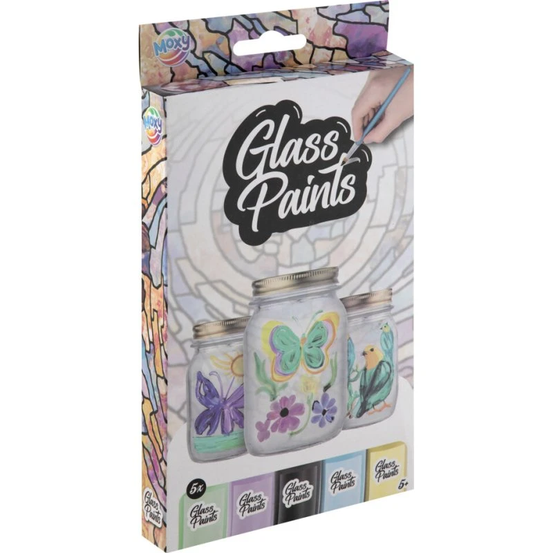 Hobby Mate Glasmaling 5×22 ml med pensel