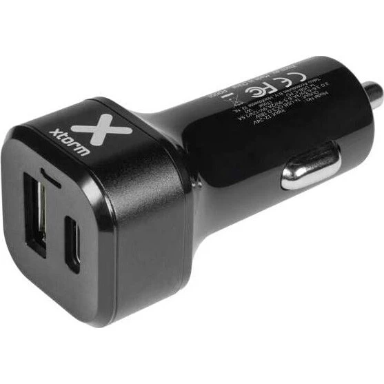 Xtorm 48W biloplader USB-C PD 30W & USB-A QC 3.0 18W