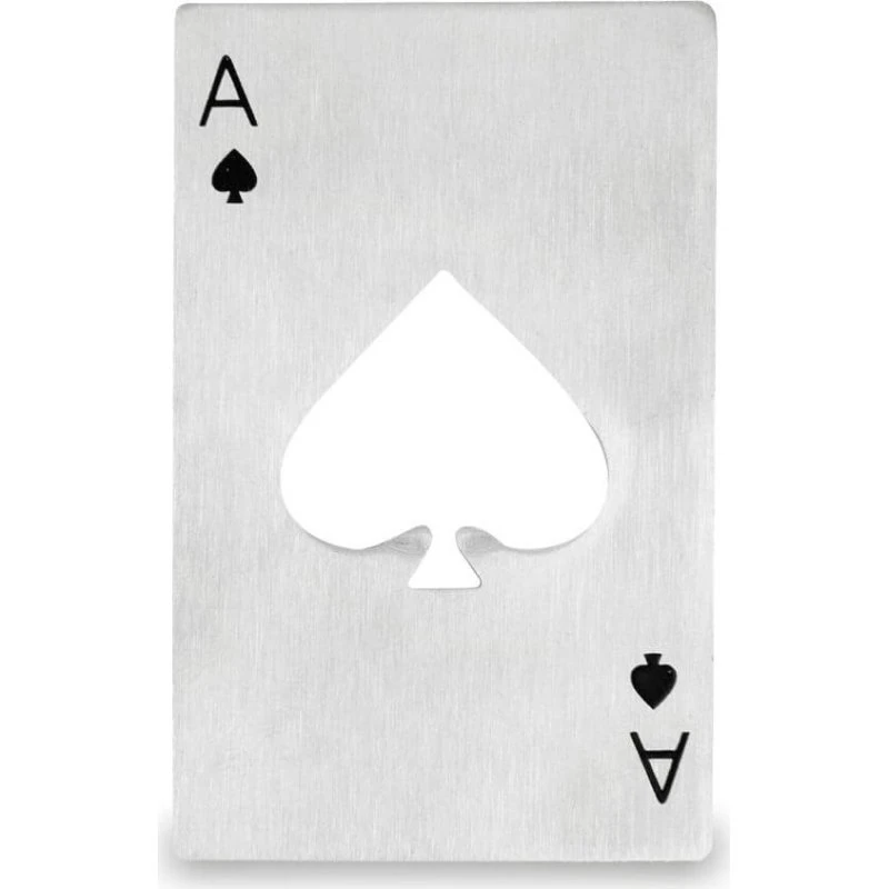 Mikamax Ace of Spades flaskeåbner (rustfrit stål)